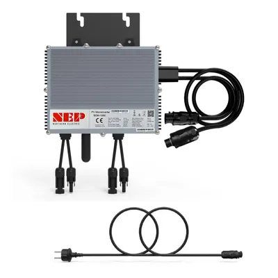 Image de NEP BDM-1000 Kit Micro-Onduleur | 960W/1000VA (Bridable 800W) | Double MPPT, Câble Schuko 5m Inclus