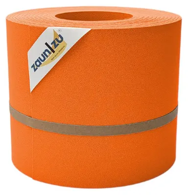 Produktbild von Sichtschutzstreifen zaun|zu PREMIUM 26m Rolle PP Zaunblende für Doppelstabzaun Orange, 26m