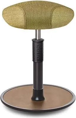Produktbild von Sitz- Stehhocker Free Regular Triangel Camira Rivet Senfgelb schwarz /Natur.