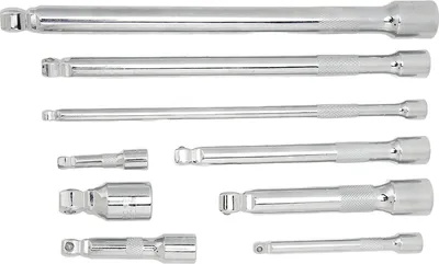 Zdjęcie produktu dla 9-częściowy zestaw prętów przedłużających do napędów 1/4 cala, 3/8 cala i 1/2 cala ze schowkiem