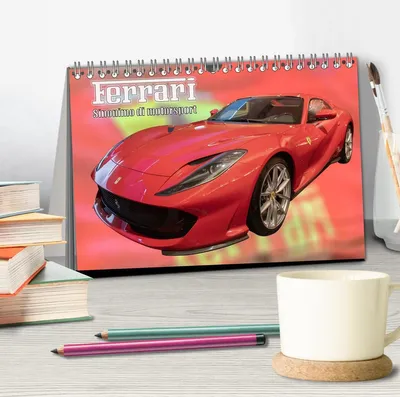 Produktbild von Ferrari - Synonym für Motorsport (Tischkalender 2026 DIN A5 quer), CALVENDO Monatskalender