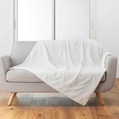 Produktbild von Schafsfell Kuscheldecke 125 x 150 cm Zorion Weiß
