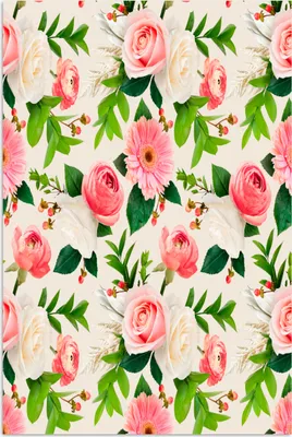 Produktbild von MuchoWow® Poster Blumen - Rosen - Frühling 120x180 cm - Kunstposter