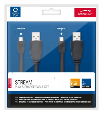 Produktbild von Speedlink Play and Charge Kit Stream in Schwarz