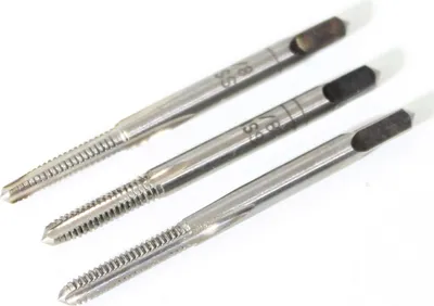 Immagine prodotto di Set di rubinetti manuali HSS 3 pezzi 1/8" finitura rubinetto punta trapano