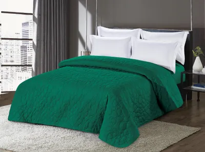 Obrázok produktu pre Zelený prehoz na posteľ STONE Rozmer: 200 x 220 cm