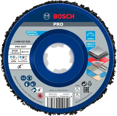 Produktbild von PRO N377 Reinigungsscheibe, 125 mm, 22.23 mm, X-Lock