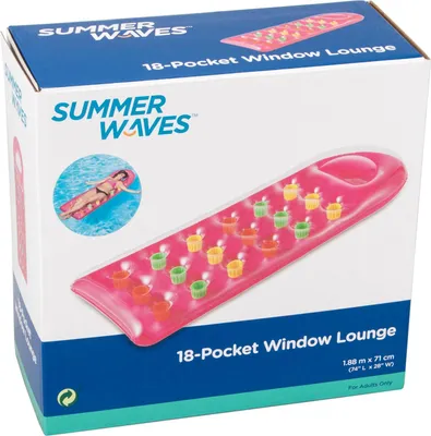 Produktbild von Summer Waves Luftmatratze Rosa Lounge mit Sichtfenster