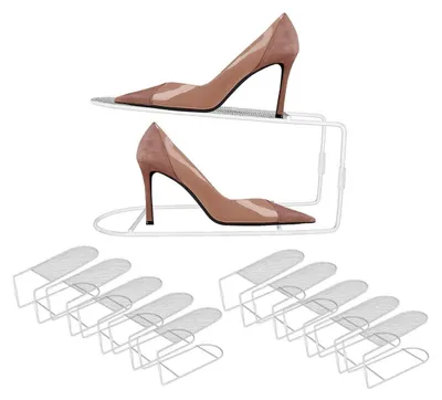 Produktbild von Schuhstapler Platzsparend Schuhorganizer 10 Stück Weiß