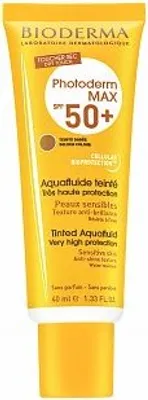 Zdjęcie produktu dla BIODERMA Photoderm Max Aquafluid gold SPF 50 Sonnencreme, krem 40 ml