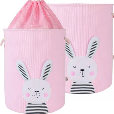 Produktbild von Spielzeugkorb Aufbewahrungskorb - 35x45cm Faltbar - Kinder Baby Spielzeug Wäschekorb Spielzeugkiste für Kinderzimmer
