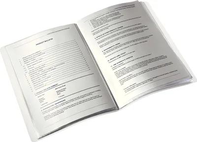 Produktbild von Sichtbuch Wow A4 20 Hüllen blau metallic Packung mit 10 Stück