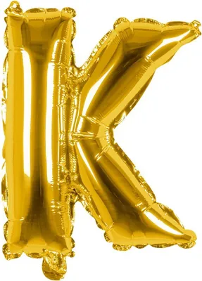 Produktbild von Folienballon K gold 36 cm