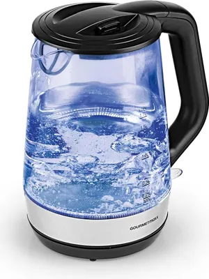 Zdjęcie produktu dla Gourmetmaxx 4067522005551, 1,7 l, 2200 W, Czarny, Stal nierdzewna, Przezroczysty, Szkło, Polipropylen (PP), Stal nierdzewna, Wskaźnik poziomu wody, Zabezpieczenie przed przegrzaniem