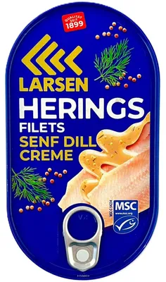 Produktbild von Larsen Herings Filets mit Senf Dill Creme 200g