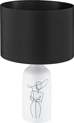 Produktbild von VINOZA Tischleuchte Tischbeleuchtung - H53,5 x Ø30 cm - weiß - 1X40W exkl. - IP20