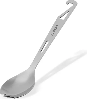 Zdjęcie produktu dla Lixada – sztućce typu spork ze stali nierdzewnej z otwieraczem do butelek – lekkie sztućce outdoorowe typu spork na kolację, idealne na podróże i kemping