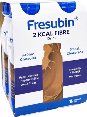 Produktbild von Fresubin 2 KCAL FIBRE Drink Schokolade 4x200ml Trinkflasche