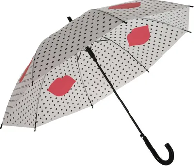 Produktbild von Großer Regenschirm, Mund-Muster, Ø 110 cm