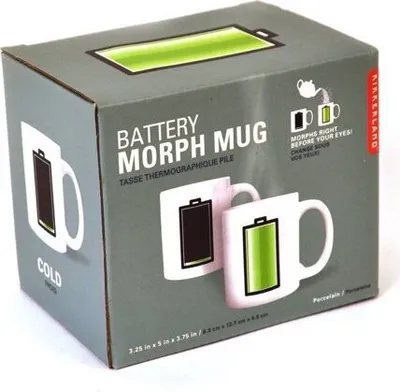 Produktbild von Kikkerland Kaffeetasse - Batterie