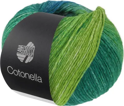 Produktbild von Lana Grossa - Cotonella 0017 petrol rotviolett fuchsia graulila mintgrün brombeer himbeer blau gelb