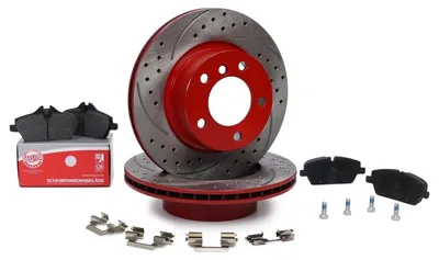Produktbild von MASTER-SPORT Bremsenset Vorne Bremsscheiben Beläge Satz für BMW 1 Schrägheck (E87) 292mm