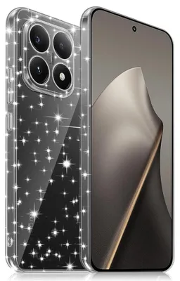 Obrázok produktu pre Techsuit - SparkleSkin Series trblietavý priehľadný obal pre Xiaomi 15T – transparentný