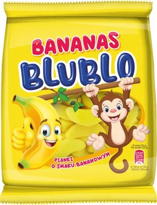Imagen del producto de Blublo, gomitas espumosas, "Babanki", 80 gramos