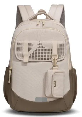 Image de Sacs à dos pour garçons adolescents, 10-18 ans, imperméables, pour le lycée, 30 litres, couleur beige