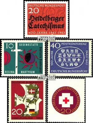 Produktbild von Briefmarken BRD (BR.Deutschland) 1963 Mi 396,397,398,399,400 (kompl.Ausgaben) postfrisch 400 Jahre Heidelberger Katechismus