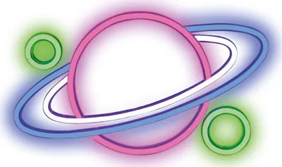 Zdjęcie produktu dla Neon LED Planet do dekoracji pokoju, biura, sklepu