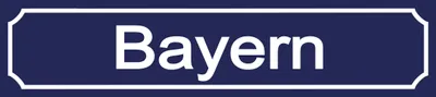 Produktbild von vianmo Blechschild 10x46 cm Bayern Wappen Flagge Abenteuer Reisen Urlaub