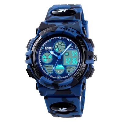 Obrázek produktu pro SKMEI 1163 dětské hodinky, digitální quartzové náramkové hodinky pro chlapce a dívky, outdoorové sporty,Polyuretannáramek, budík, LED světelný displej, vodotěsné, datumovka
