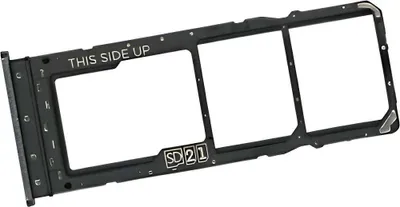Produktbild von Ersatz Dual SIM-Kartenhalter für Motorola Moto E22 (XT2239-6), Schwarz