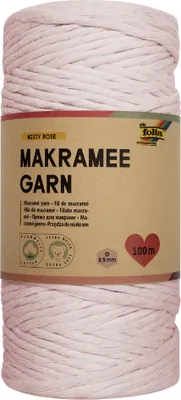 Produktbild von folia Makramee-Garn MISTY ROSE Länge: 100 m
