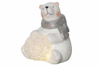 Produktbild von Star Trading 12.992-63, Leichte Dekorationsfigur, Weiß, LED, 0,03 W, Warmweiß, Akku