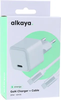 Produktbild von alkaya NEXUS Speed Flex Charger Set GaN Technologie 20W weiss