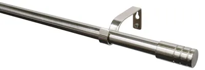 Produktbild von Gardinia Stilgarnitur Zylinder edelstahl, 100 - 190 cm, Ø 22 - 25 mm