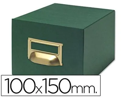 Systembox für 500 Karten, Karton, Grün, Vintage