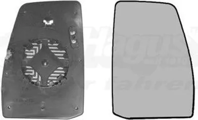 Image de Van Wezel Glace rétroviseur droite pour Ford Tourneo Transit