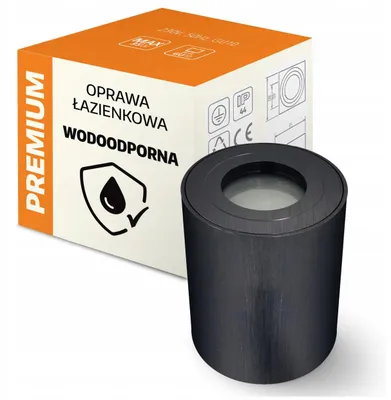 Produktbild von Kobi KB1678 Spot Deckenleuchte Schwarz Aluminium IP44