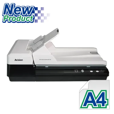 Obrázok produktu pre Avision DF-1701B, 216 x 356 mm, 1200 x 1200 DPI, Plochý skener a skener ADF, Čierna, 3000 strany, LED