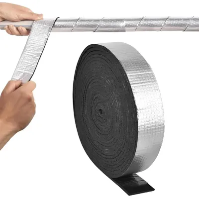 Produktbild von Isolationskanal selbstklebender Schaumstoff 10 m x 5 cm, Rohrisolierung für Heizungsrohre