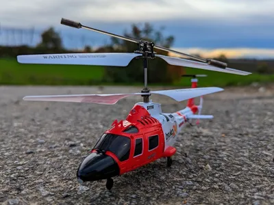 Produktbild von RC Helikopter der Küstenwache AUGUSTA AW109 ferngesteuerter Hubschrauber Licht Heli