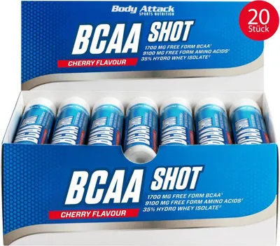 Produktbild von Body Attack BCAA Shot 20 x 25 ml Cherry