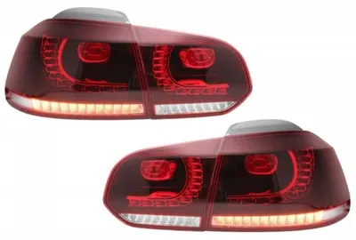 Produktbild von Rückleuchten Full LED für VW Golf 6 VI 08-13 Kirsche Rot R20 GTI Look LHD / RHD.