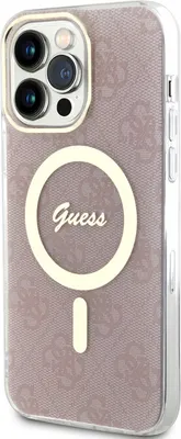 Produktbild von Guess Hardcase 4G MagSafe Tasche für iPhone 14 Pro Max, rosa Case, Cover, Handy hülle, Handy tasche, Futeral