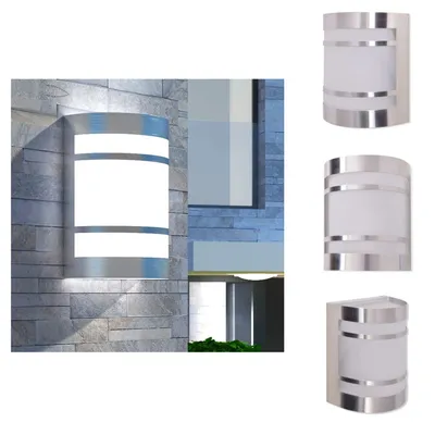 Produktbild von vidaXL Außenwandlampe Edelstahl -  Außenbeleuchtung
