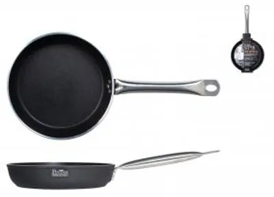Produktbild von PINTI INOX Antihaft-Pfanne, Edelstahl, Schwarz, 24 cm