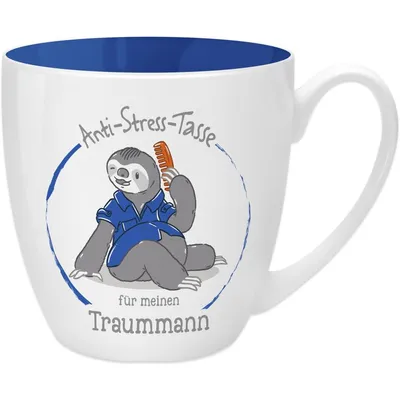 Produktbild von Antistress-Tasse Motiv »Traummann« Sheepworld Kaffeetasse Teetasse